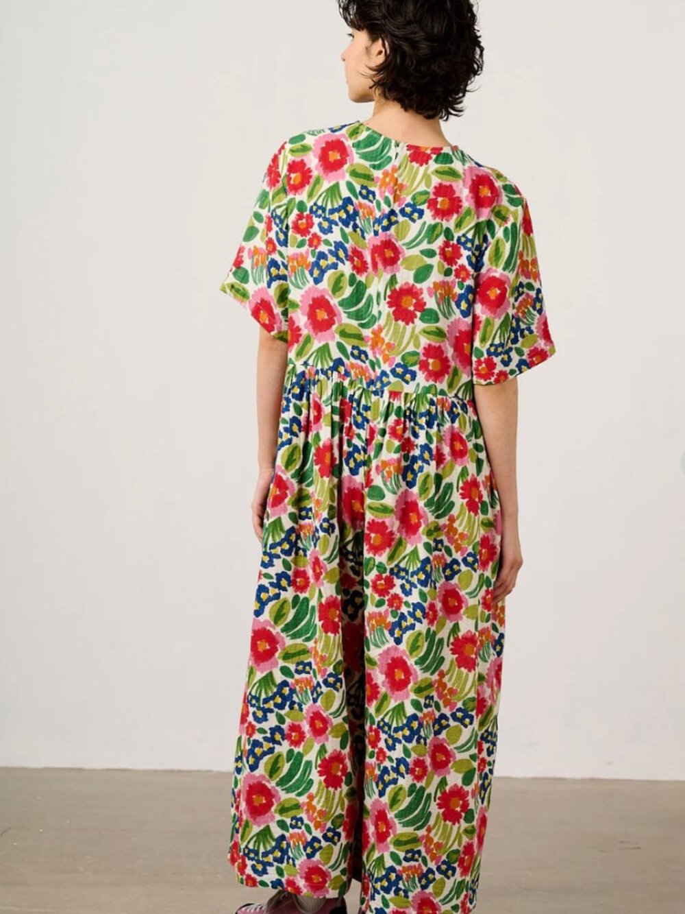 Lucy & Yak George - Cotton Jumpsuit in Ivory Marie NWT - Picture 3 of 4